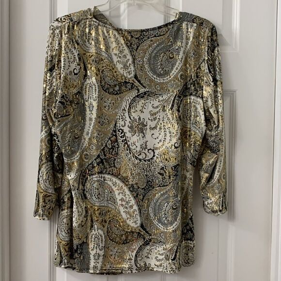 Collection by Dressbarn size 1X woman asymmetrical pullover blouse - Picture 3 of 10